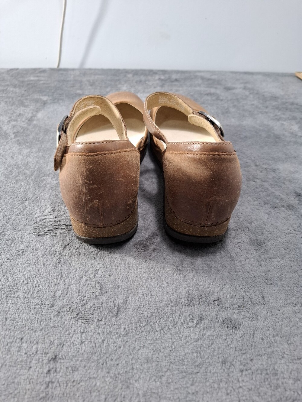 Dansko Mae Women's Tan burnished Suede Mary Jane Lightweight Boho Neutral 10.5 - Picture 5 of 16